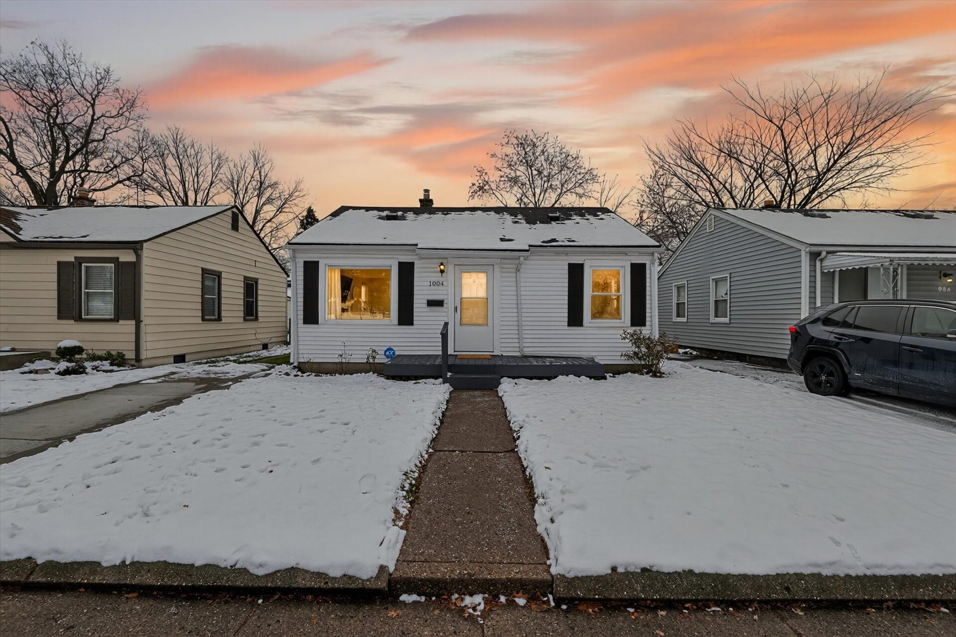 Front of House Twilight -1004 E Otis Ave Hazel Park, MI 48030-Leslie E. Martin