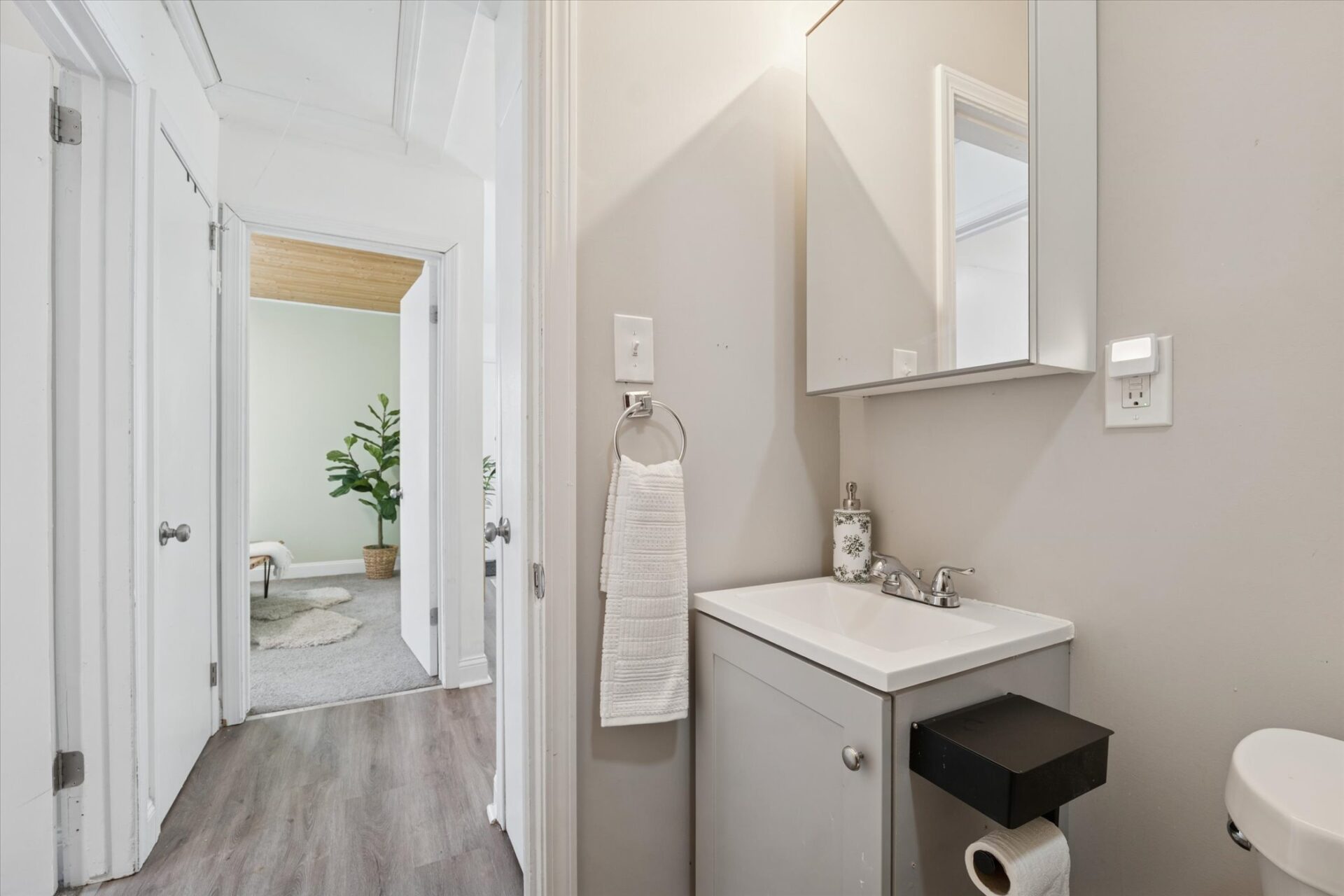 Bathroom-looking-out-1004 E Otis Ave Hazel Park, MI 48030-Leslie E. Martin